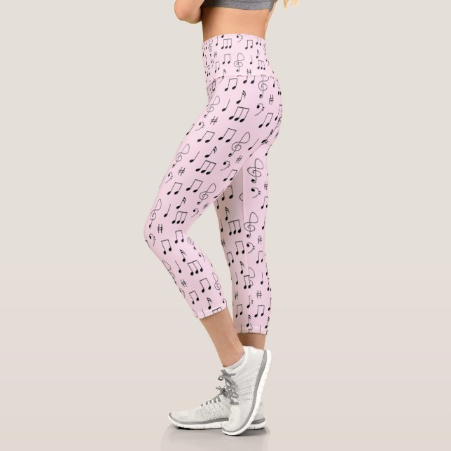 Leggings Capri Juste Noté rose (Gauche)