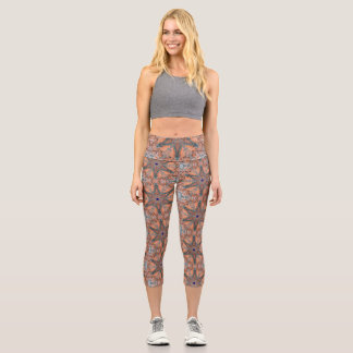 Leggings Capri Kaléidoscope de corail aquatique01