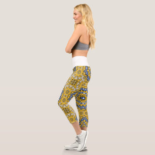 Leggings Capri Kaléidoscope du volume onze art vingt et un