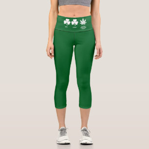 Leggings Capri La fête drôle de Saint-Patrick pour les gars 