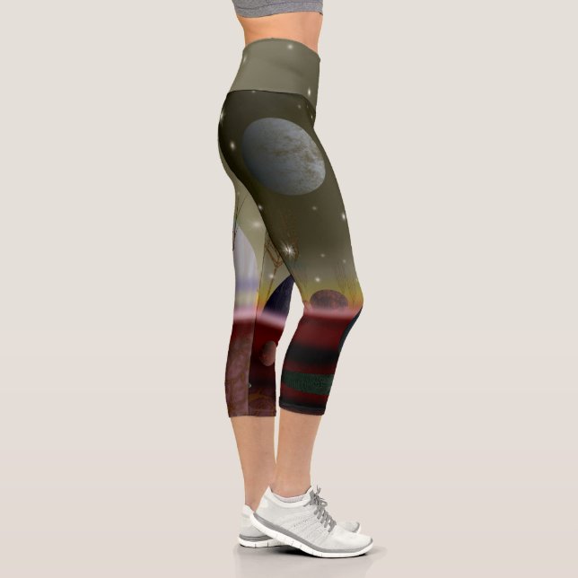 Leggings Capri La Planète Des Formes Capris Haut Faisé (Droite)