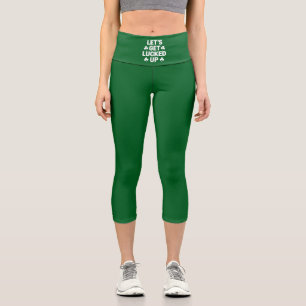 Leggings Capri La Saint-Patrick Déchaînons la Chance Trèfle Irlan