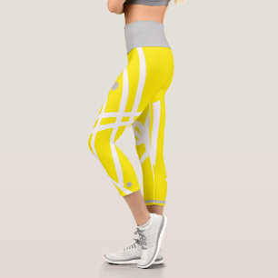 Leggings Capri La vie. Focus. Légendes minimalistes de l'art Abst