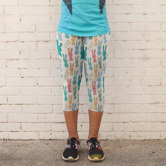 Leggings Capri Lapin de Pâques (Créateur téléchargé)