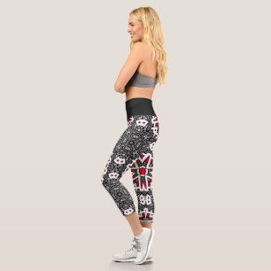 Leggings Capri L'art kaléidoscope du seizième volume neuf
