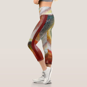 Leggings Capri "Le chemin vers Sazi Runi" par Ramona Walach