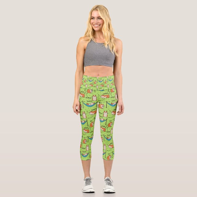 Leggings Capri Le cycle de vie d'un cobaye (Recto)