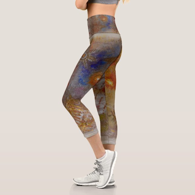 Leggings Capri "Le rêve des abeilles" par Ramona Walach (Gauche)