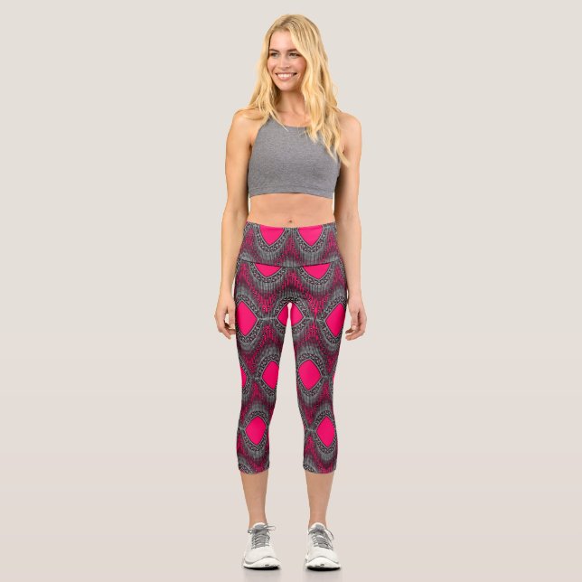 Leggings Capri Légendes branchées pour la remise en forme des fem (Recto)