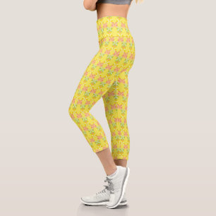 Leggings Capri Légendes Capri Rétro Citrus Hautes Taille