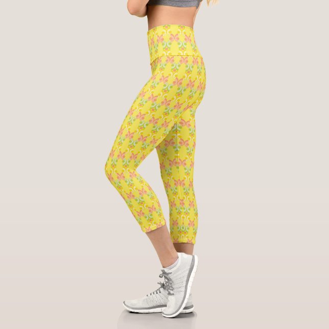 Leggings Capri Légendes Capri Rétro Citrus Hautes Taille (Gauche)