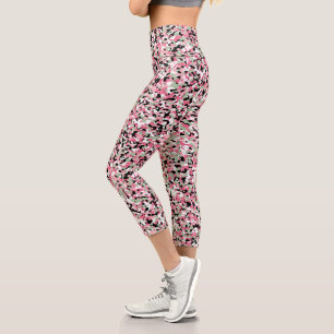 Leggings Capri Légendes de Camo Capri rose et vert