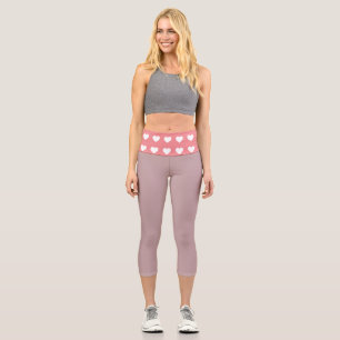 Leggings Capri Légendes de Capri au coeur rose simple