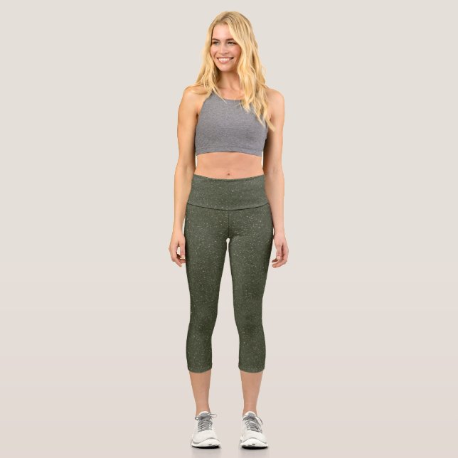 Leggings Capri Légendes de Capri Vertes de mousse - personnalisab (Recto)