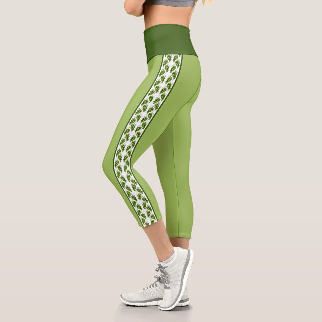 Leggings Capri Légendes de raisins verts (Gauche)