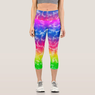 Leggings Capri Légendes de Tie Dye Capri, à dégradé éclatant