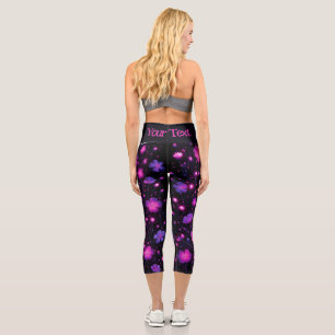Leggings Capri Légendes personnalisées en fleur radiante