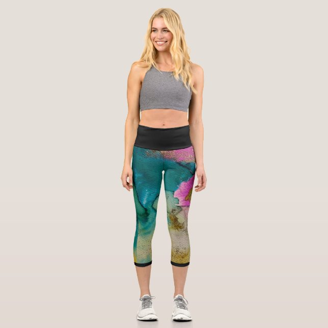 Leggings Capri Legging artistique by Lyla FERRARIS (Recto)
