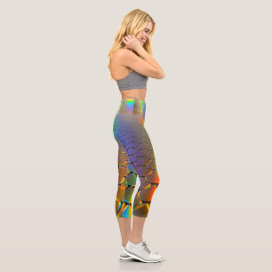 Leggings Capri Legging Capri Arc-en-ciel Sirène