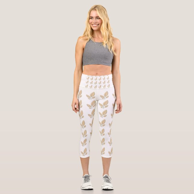 Leggings Capri Legging Capri de Yoga à Taille Haute (Recto)