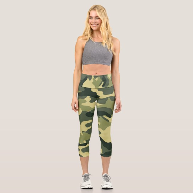Leggings Capri Legging imprimé camouflage (Recto)