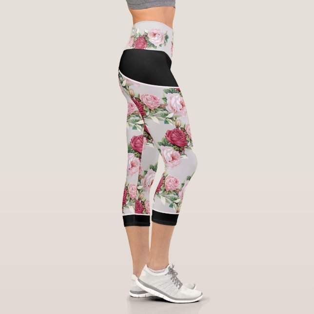 Leggings Capri Légumineuses roses - Capri (gris clair) (Droite)