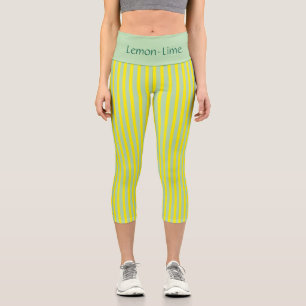 LEGGINGS CAPRI “LEMON-LIME” PAR JEANIE DEE, PERSONNALISER LA TAIL