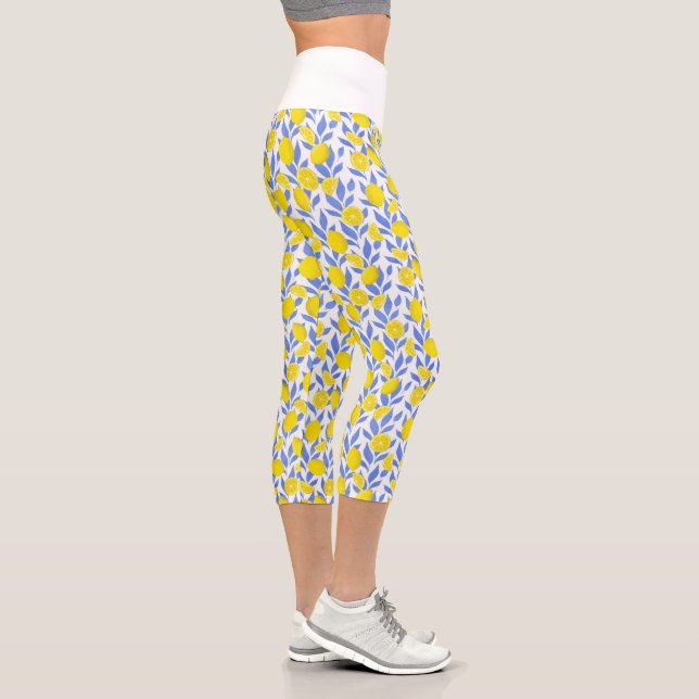 Leggings Capri Lemons Blue Mediterranean (Droite)