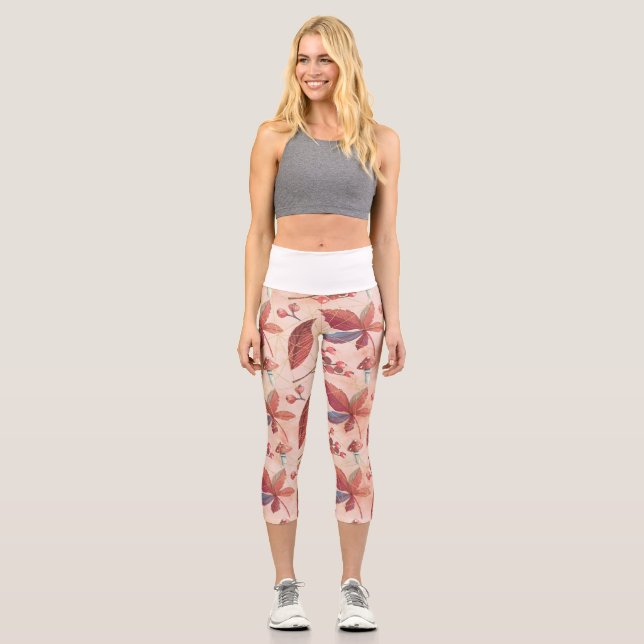 Leggings Capri Les champs de fleurs (Recto)