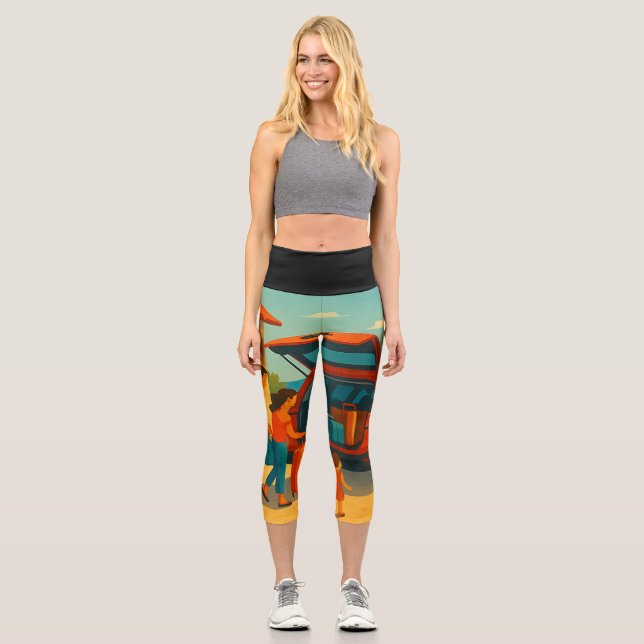 Leggings Capri Les vacances c'est (Recto)