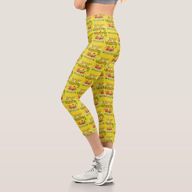 Leggings Capri Les Week-ends Sont Pour Bateau Dragon (Gauche)