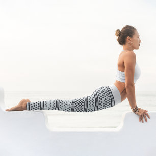 Leggings Capri Lignes Abstraites