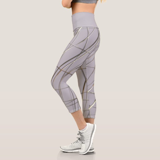 Leggings Capri Lignes en relief (Gauche)