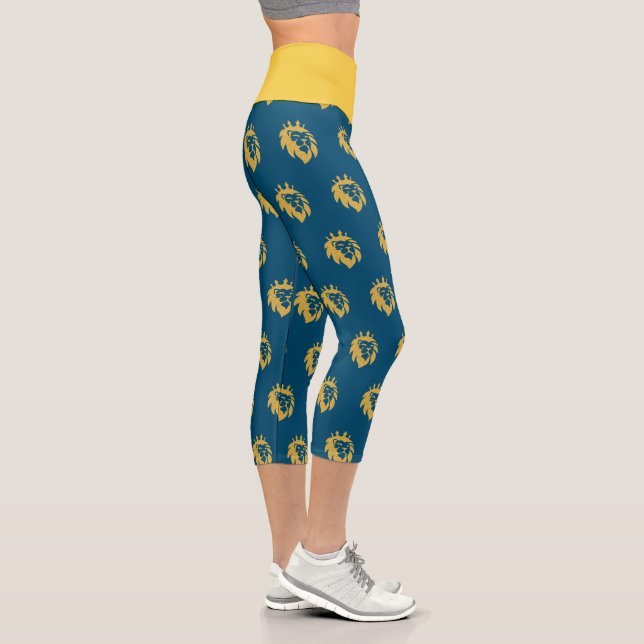 Leggings Capri Lion Avec Couronne - Or Style 1 (Droite)