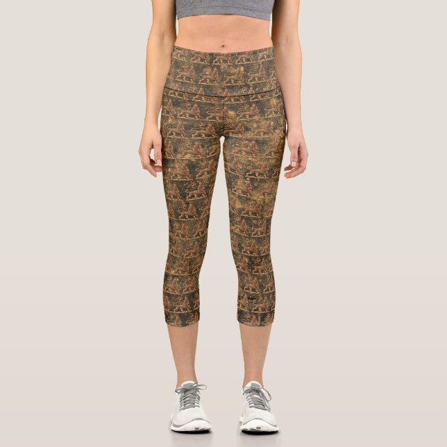 Leggings Capri Lion of Judah - Empire of Ethiopia - Africa Power (Recto)