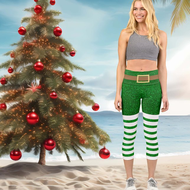 Leggings Capri Lucky Green Parties scintillant Leprechaun St. Pat (Créateur téléchargé)