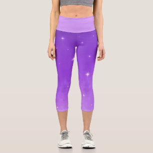LEGGINGS CAPRI "LUNE DE LAVANDE" HAUT TAILLE HAUTE