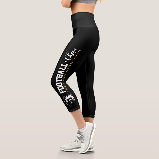 Leggings Capri LYFL | Football Lassen féminin noir  (Gauche)