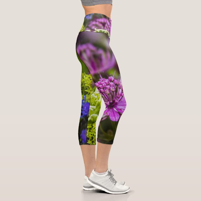 Leggings Capri Magie exquise des fleurs #1 (Droite)