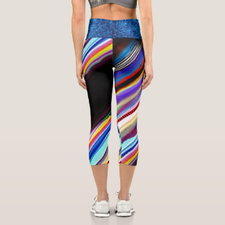 Leggings Capri Magnifique dessert au caramel, taille mignonne arc