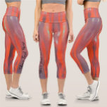 Leggings Capri Magnifique Puerto Vallarta Sunset Sky 1490<br><div class="desc">Peinture Collection "Merveilleuse Jour 1490" Personnalisée avec soin, chaque paire de leggings est imprimée avant couture, permettant cette conception sur chaque pouce carré. Ce tissu de poids moyen est robuste, mais respirable, s'étire pour s'adapter à votre corps, embrasse à tous les bons endroits et rebondit après le lavage. Personnalisez la...</div>