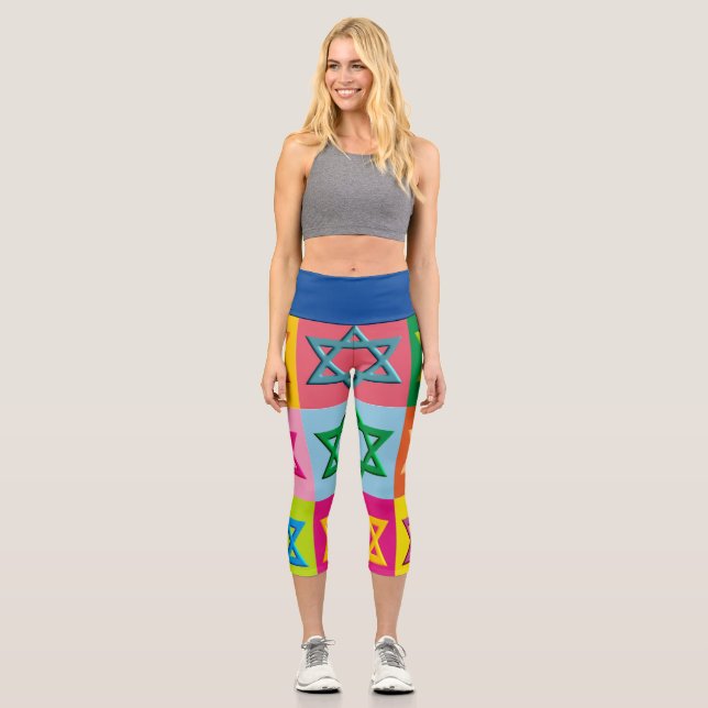 Leggings Capri Maguen David Pop ARt (Recto)