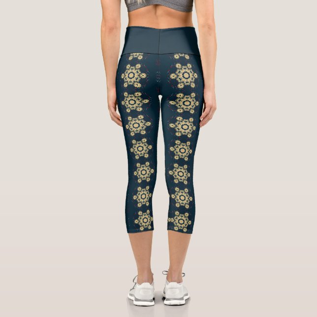 Leggings Capri Mandala Daisy Dreams (Verso)