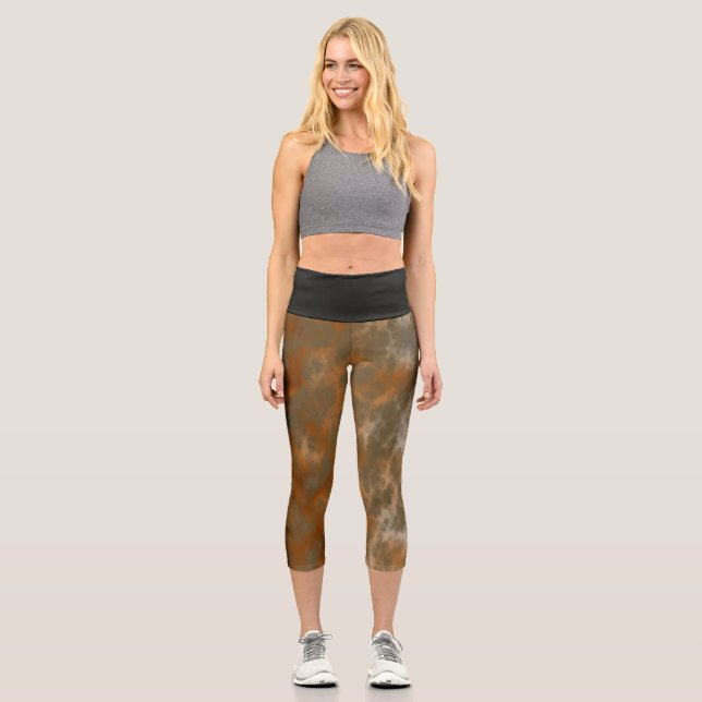 Leggings Capri Marbre doré (Recto)