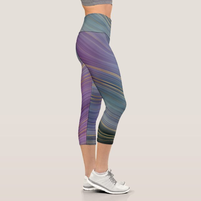 Leggings Capri Marbre doré (Droite)