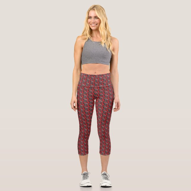 Leggings Capri Marchosias Queue-de-serpent Loup-Créature (Recto)