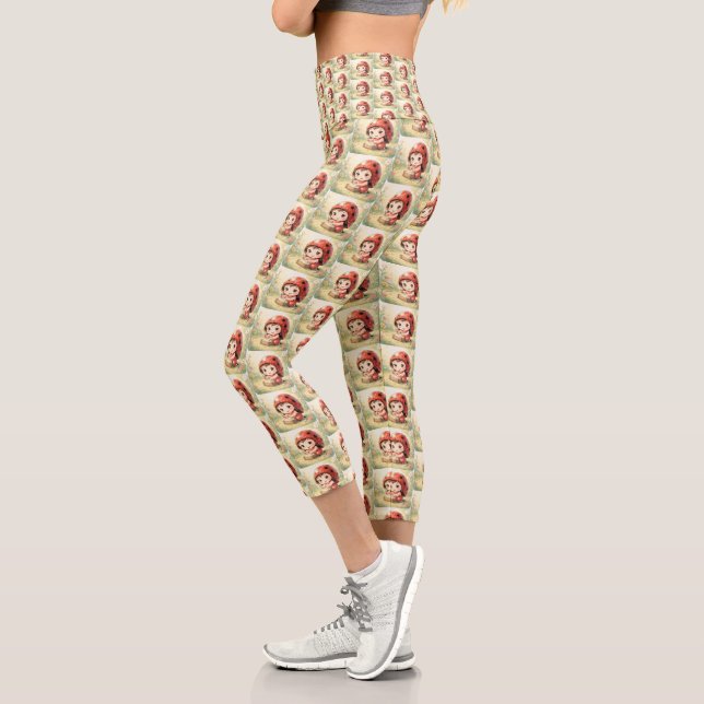 Leggings Capri Marienkäfer et le royaume de nectar caché.3 (Gauche)