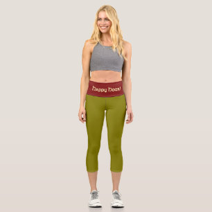 Leggings Capri "MARTINI OLIVE" PERSONALISE High-Waist