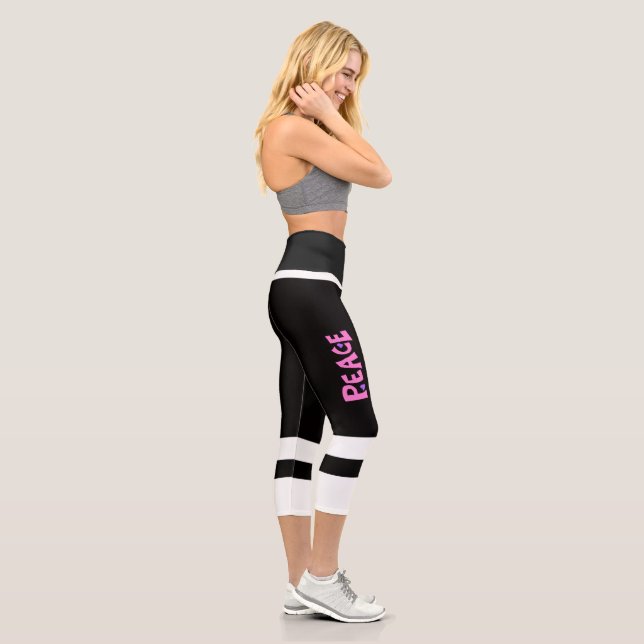 Leggings Capri MAZIPOODLES Paix Rose (Droite)