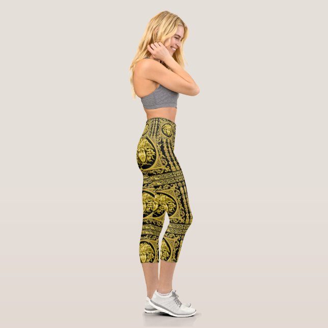 Leggings Capri Méduse dorée  (Droite)